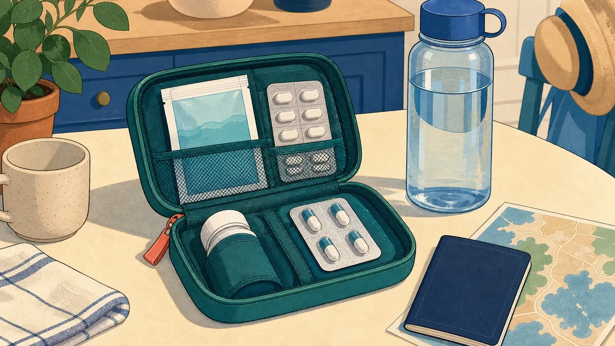 Antibiotiques de voyage: tourista, azithromycine, ciprofloxacine et rifaximine