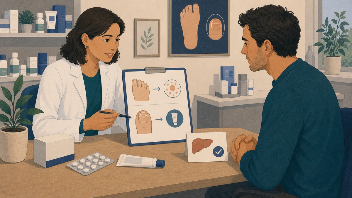 Fluconazole ou terbinafine: mycoses récidivantes, ongles et sécurité