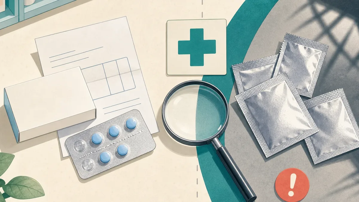Kamagra en France et en Suisse: générique authentique, contrefaçons et précautions