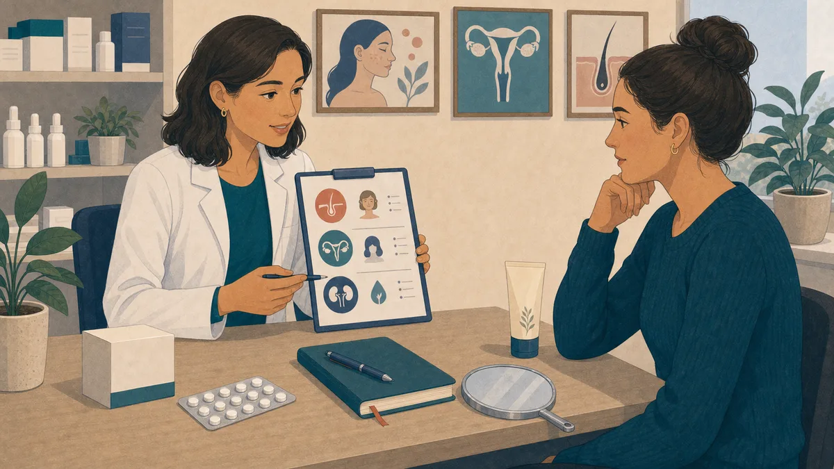 Spironolactone pour acné hormonale et SOPK: bénéfices, limites et suivi
